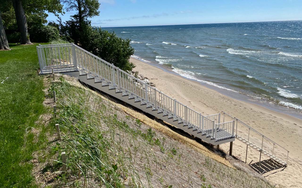 Lake Michigan Outdoor Stair Builders