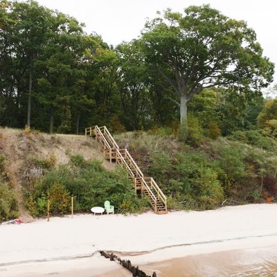 Lake Michigan Stair Lake Access Builder