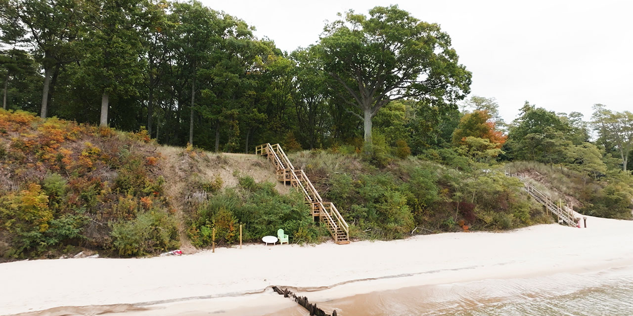 Lake Michigan Stair Lake Access Builder