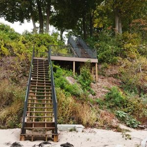 Lake Michigan Stair Construction