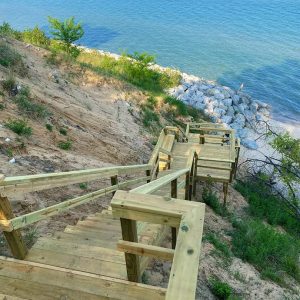 Lake Michigan Outdoor Stair Builders